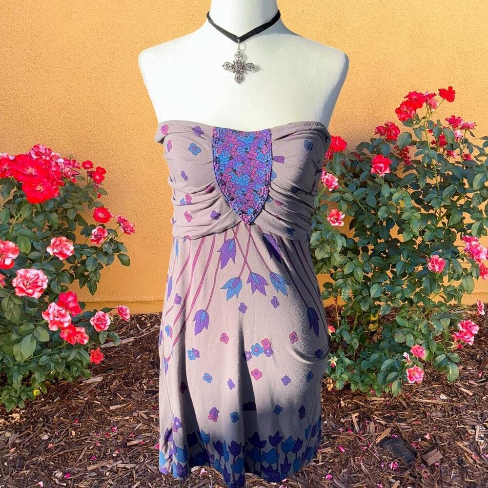 Fairy boho free people purple stapless top